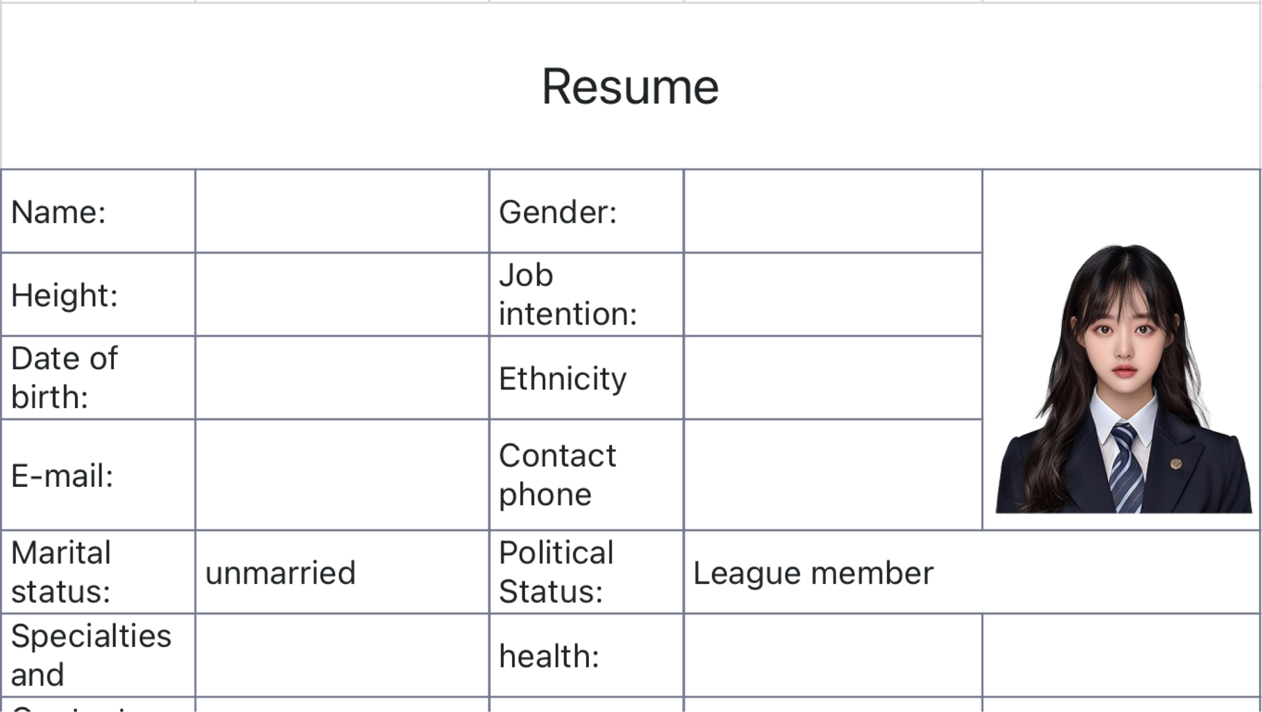 Personal Profile 1